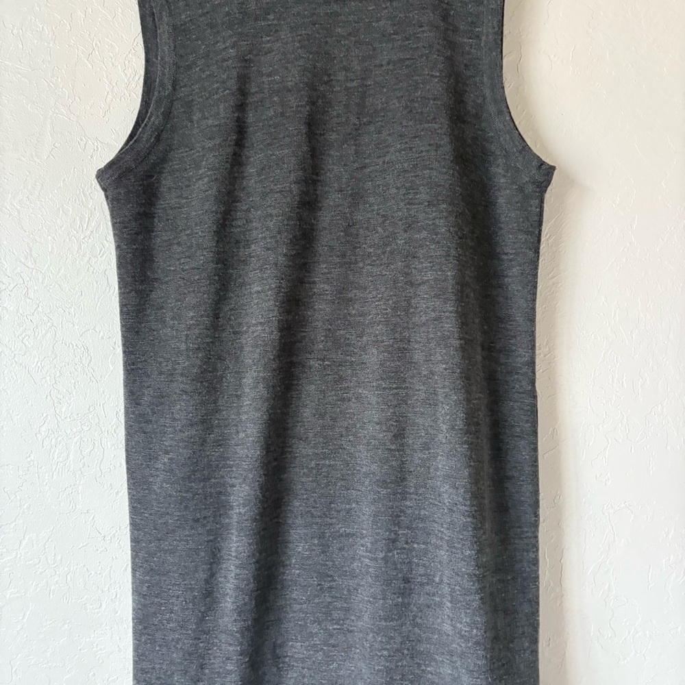 Vintage Boundaries Studio Sleeveless Wool Blend Long Vest | Button Front | l 12 - Picture 8 of 12